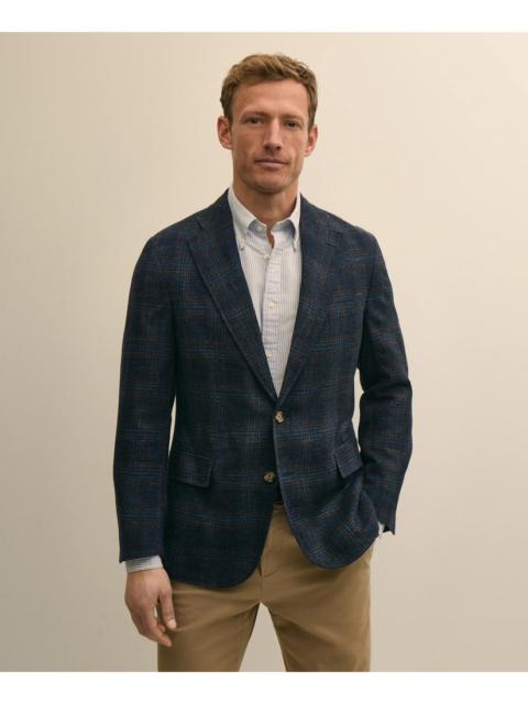 Brooks Brothers The Cloud Jacket in Wool-Linen Check