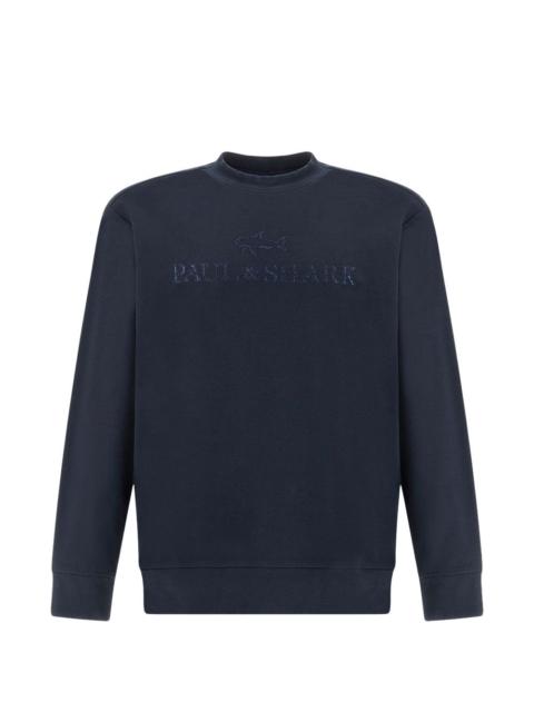 Paul & Shark logo-embroidery sweatshirt