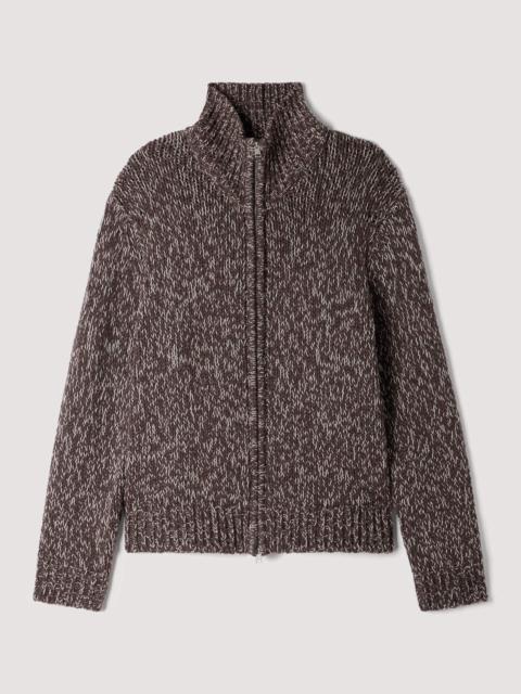 Sandro ZIPPED WOOL CARDIGAN