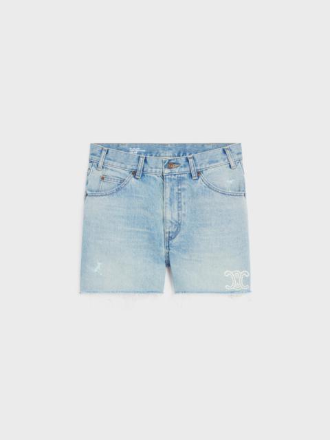 CELINE skate shorts in sweet honey wash