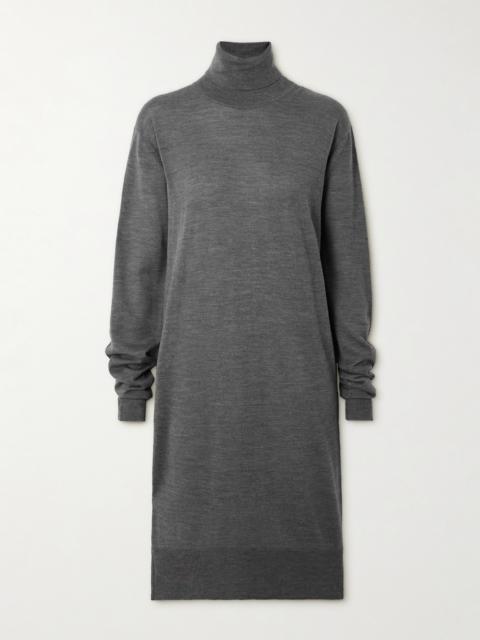 TOTEME Wool And Silk-blend Turtleneck Dress