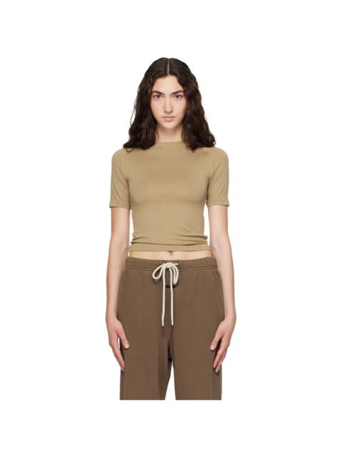 ESSENTIALS Khaki Shrunken Baseball T-shirt