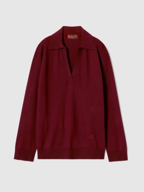 GUCCI Extra fine wool polo top