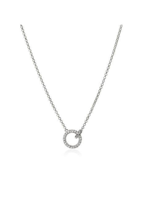 JOHN HARDY JH Essential Pavé Necklace, Sterling Silver, Diamonds, 2MM