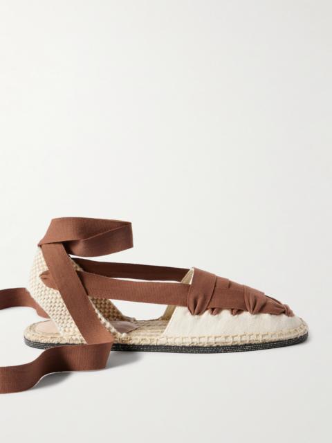 LOEFFLER RANDALL Wilson Lace-up Canvas Espadrilles