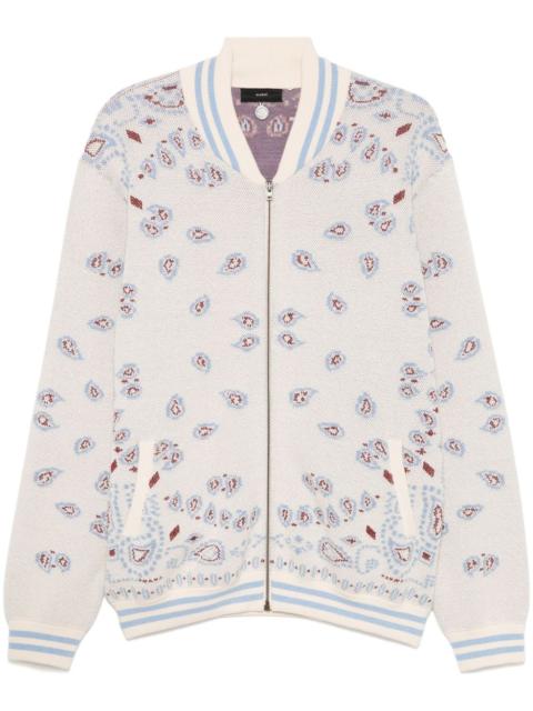 Alanui bandana-print bomber jacket