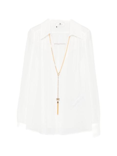 ELISABETTA FRANCHI V-necked shirt