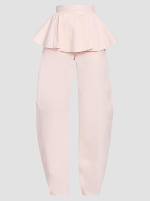Alaïa Women's Tinted Peplum Denim Belt - Rose Pale