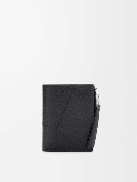 Loewe Puzzle slim compact wallet in supple grained calfskin