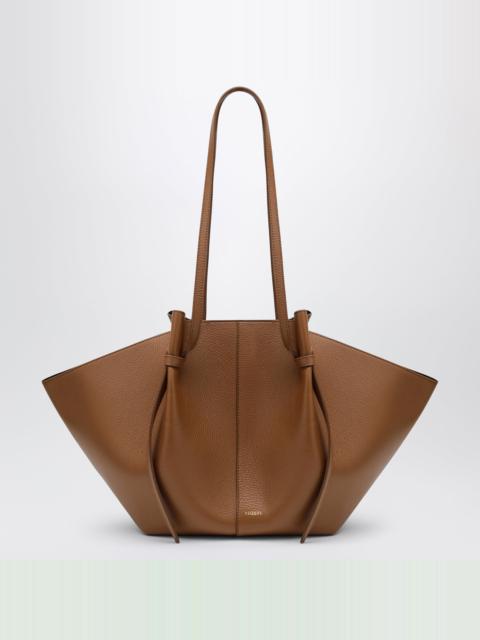 Yuzefi Large Mochi Bag in Hazel Pebble-Grained Leather