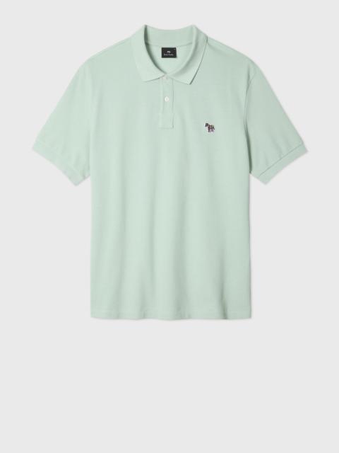 Paul Smith Mint Green Organic Cotton Zebra Polo Shirt