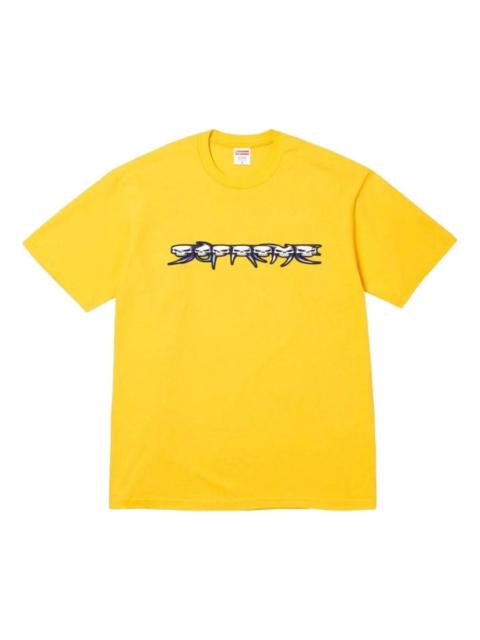 Supreme Supreme FW26 Skulls Spellout T-Shirt 'Yellow' SUP-FW26-004-YEL