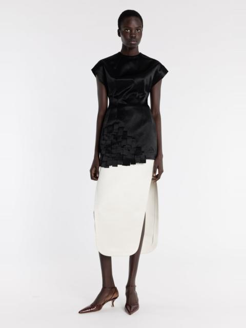 A.W.A.K.E. MODE SLIT SKIRT IVORY