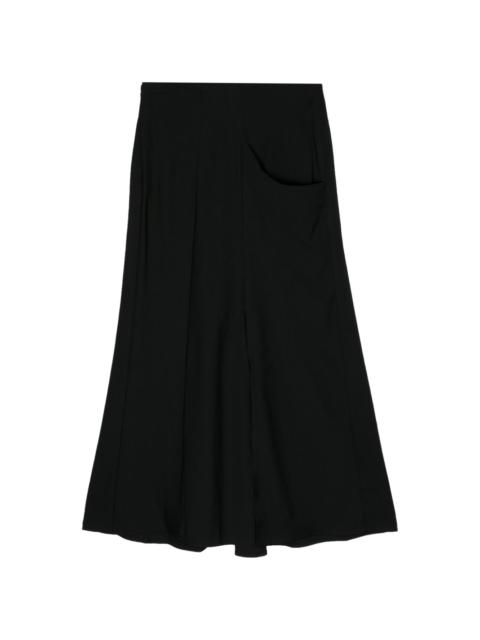 Yohji Yamamoto wool A-line skirt