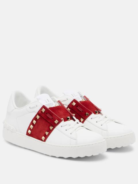 Valentino Rockstud Untitled leather sneakers