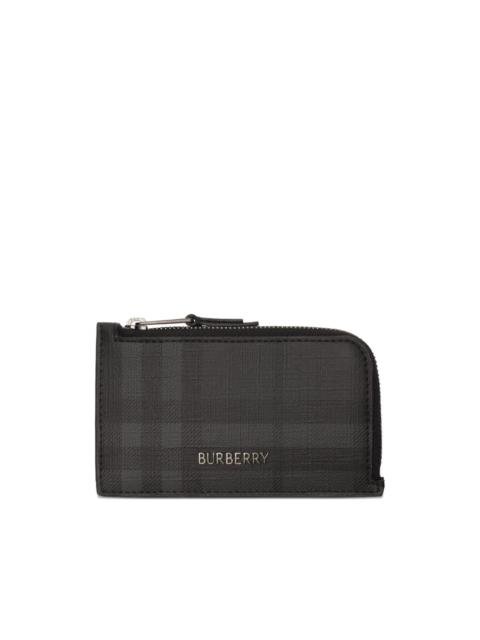 Burberry City Check zip card case