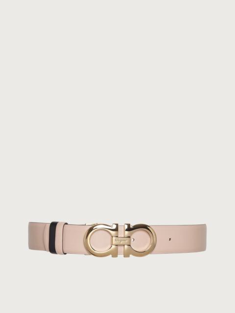 FERRAGAMO Reversible and adjustable Gancini belt