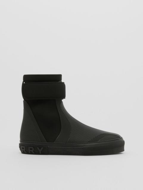 Burberry Stretch Nylon and Rubber Sub High-top Sneakers