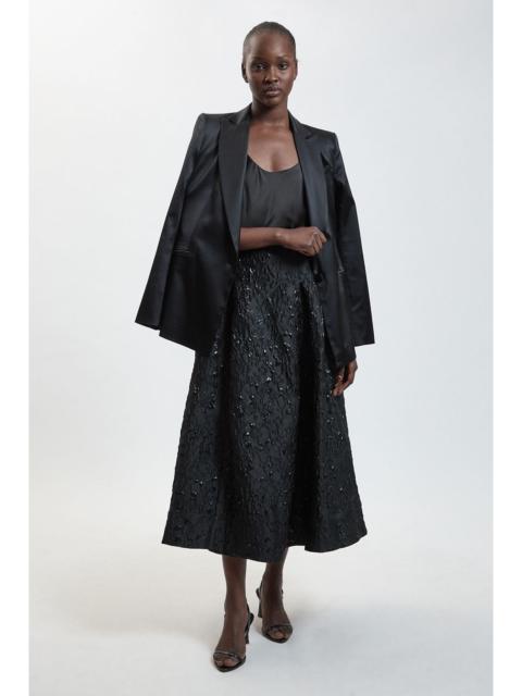 KAREN MILLEN Jacquard Maxi Skirt