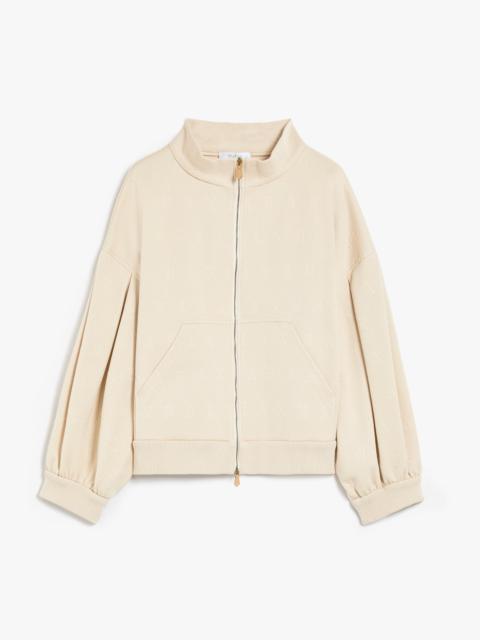 GASTONE Cropped cotton logo blouse