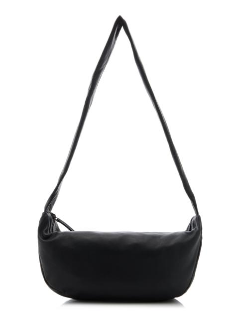 ST. AGNI Crescent Leather Bag black