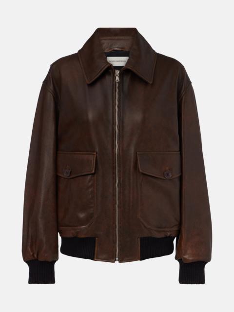 NOUR HAMMOUR Anton leather blouson jacket
