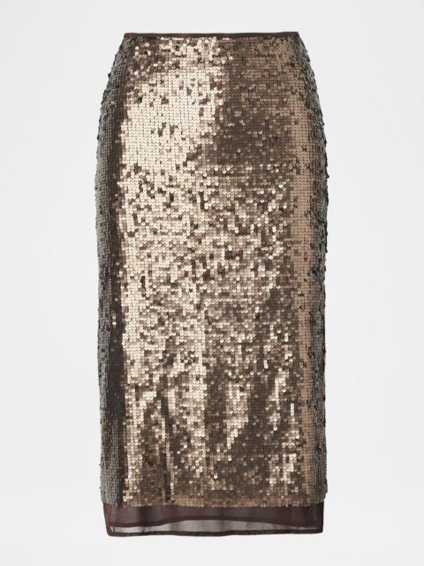 rag & bone Lucy Sequined Midi Skirt