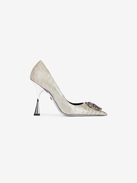 Roberto Cavalli Pumps With Mirror Snake Monogram
