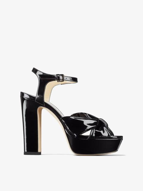 Heloise 120
Black Soft Patent Platform Sandals