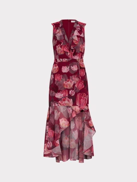 MILLY Nanci Printed Midi Dress