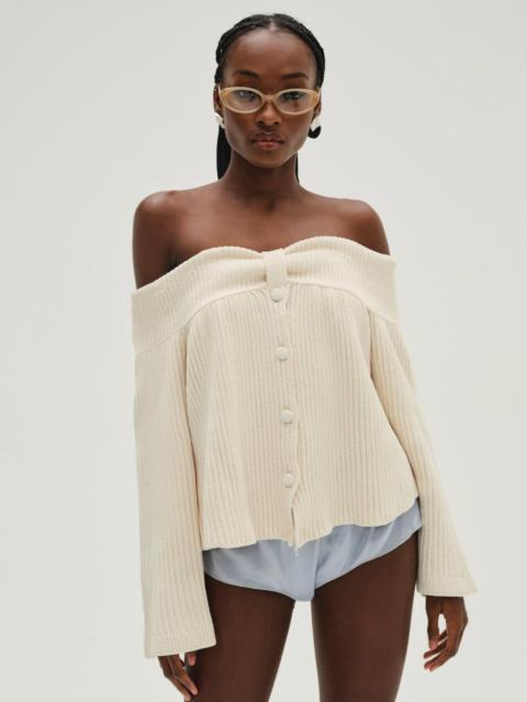For Love & Lemons Paola Off Shoulder Sweater