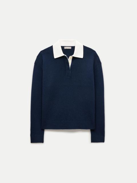 J.CREW Relaxed sweater-polo in vintage wool