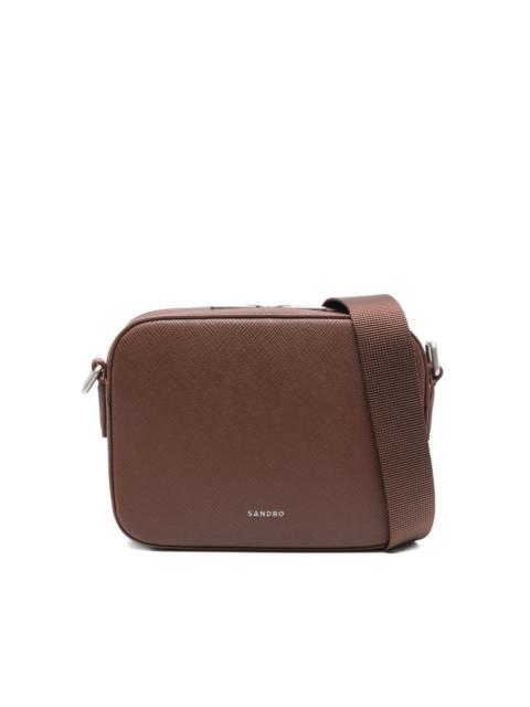 Sandro zip messenger bag