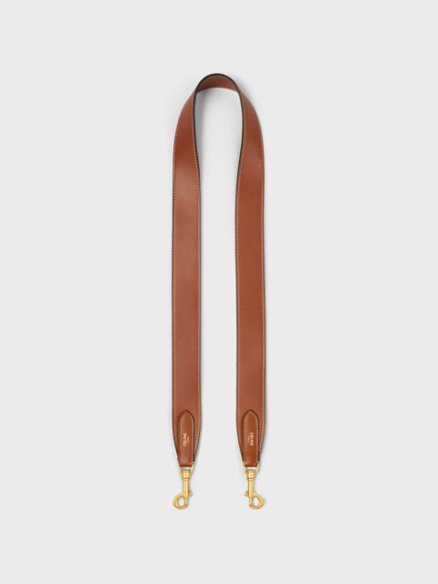 Long Strap in smooth calfskin with GOLD FINISHING