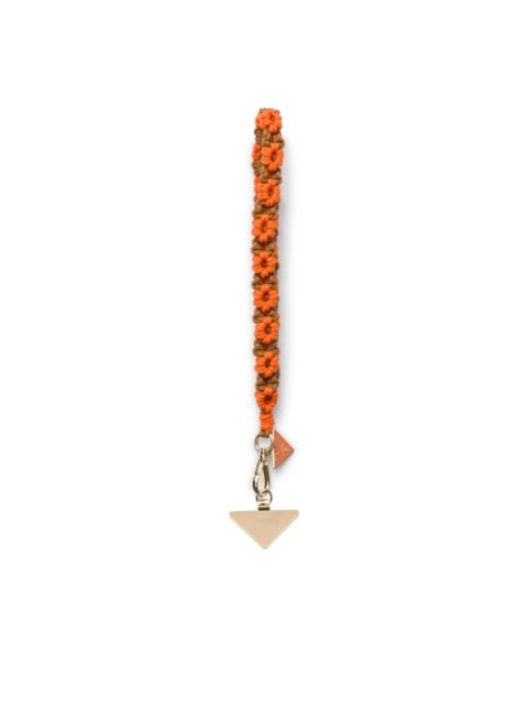 Prada crochet phone wristlet