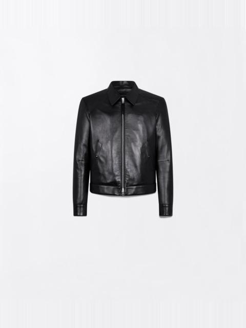TOM FORD NAPPA GRAIN LEATHER COLLAR BLOUSON