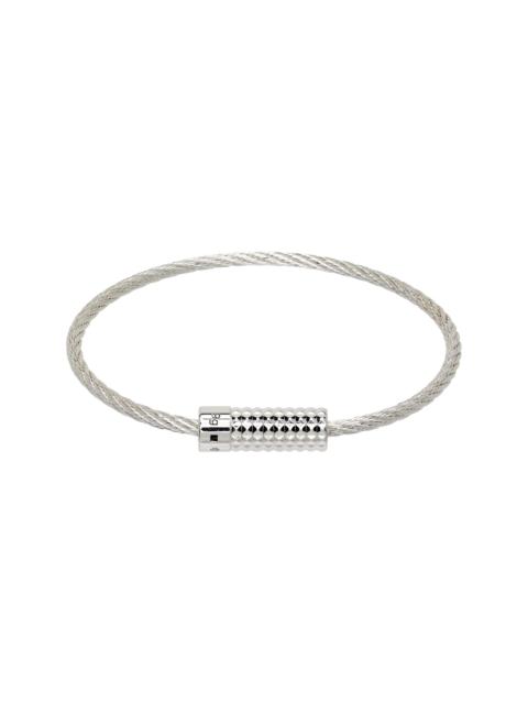 le gramme Pyramid Guilloche Cable 'le 9g' Bracelet
