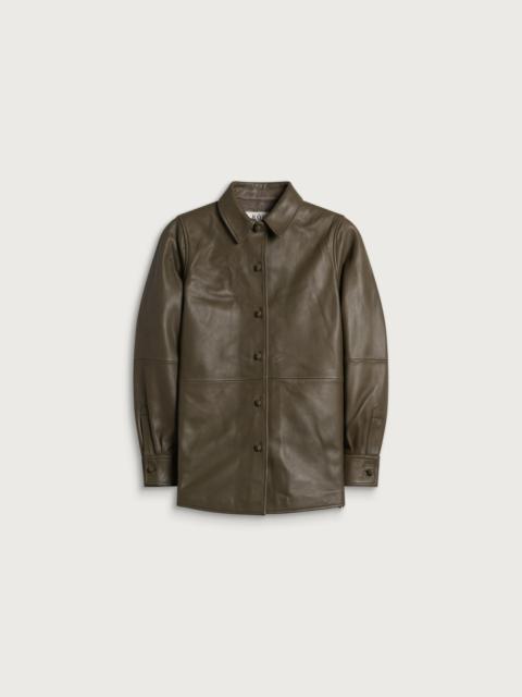 RÓHE Róhe Leather Pankou Closure Overshirt