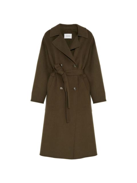 Yves Salomon belted-waist coat