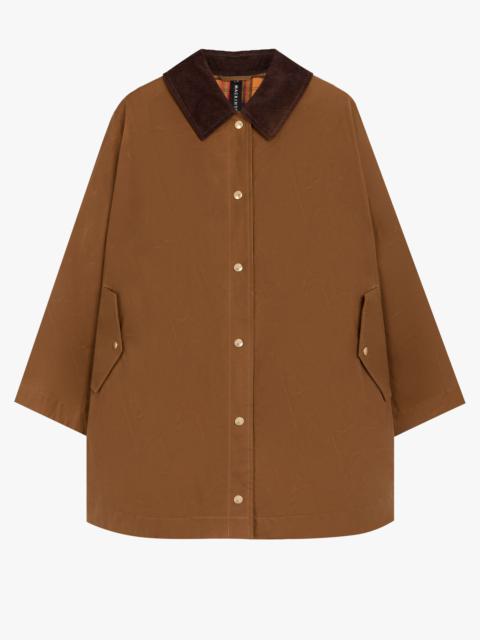 Mackintosh CORA BROWN WAXED COTTON FIELD COAT