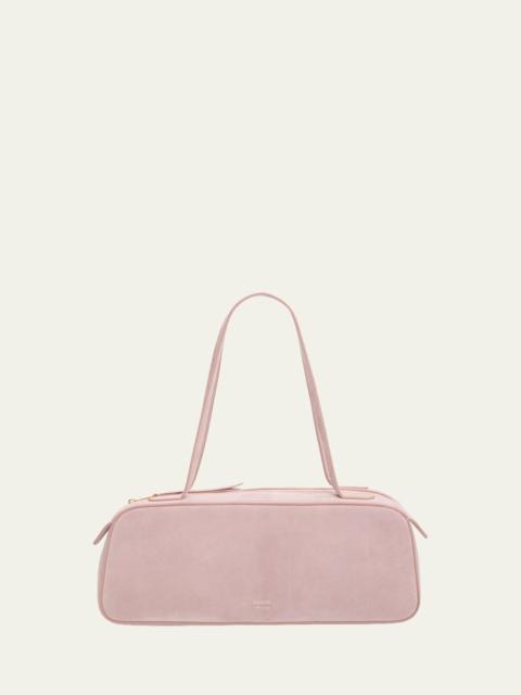 KHAITE Simona Zip Suede Shoulder Bag