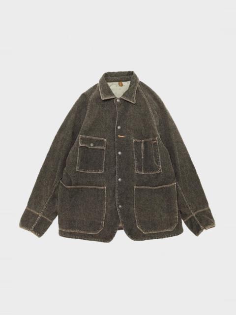 Twill Aging-Wool CACTUS Coverall - Charcoal