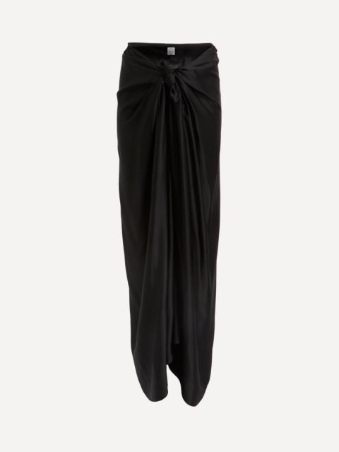 TOTEME Satin Knot Skirt