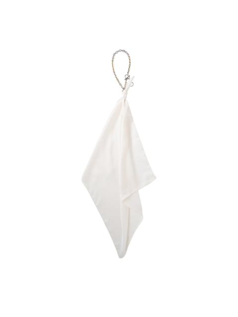 sacai Black Silk Scarf Necklace
