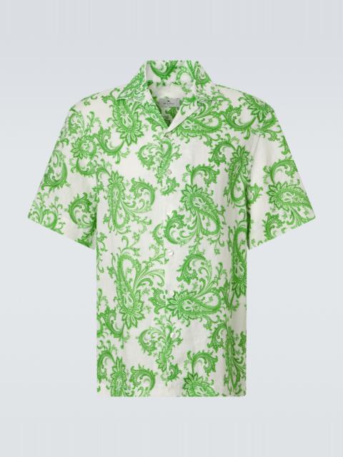 Etro Paisley linen shirt