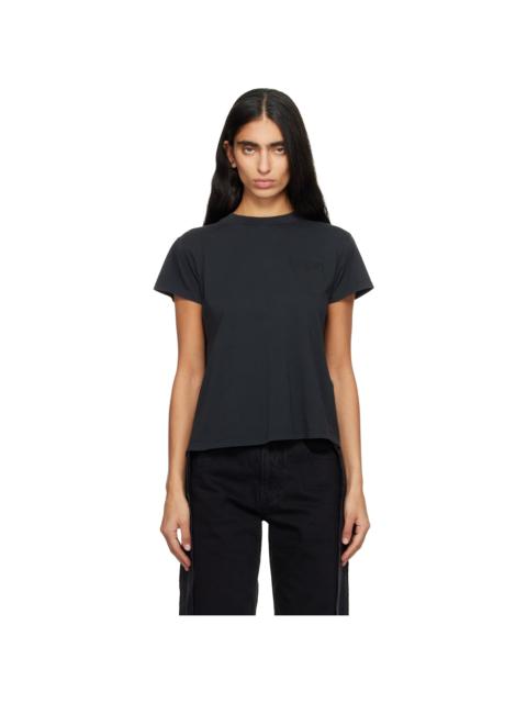 MM6 Maison Margiela Black Cotton Jersey T-shirt