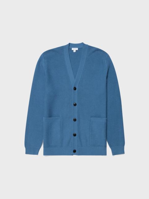 Sunspel Cotton Texture Cardigan