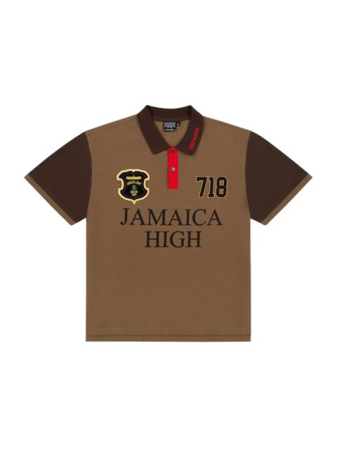 DENIM TEARS Denim Tears x Stussy Spades Team Polo Brown