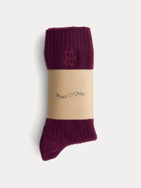 EVERLANE EVERLANE X PEACE & QUIET CASHMERE SOCKS