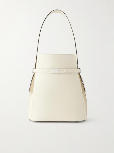 TOTEME Belted Textured-leather Tote